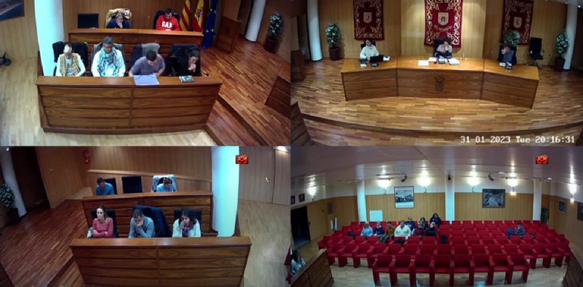 Un instante del pleno de Almenara de este martes por la noche.