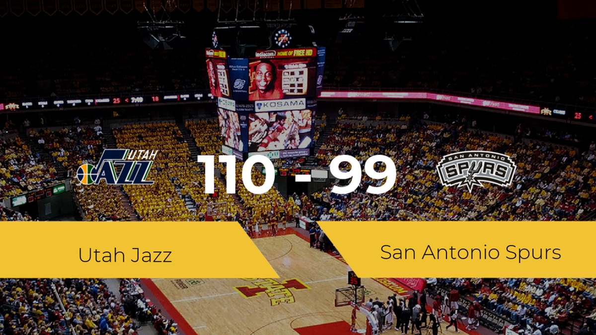 Utah Jazz se impone por 110-99 frente a San Antonio Spurs