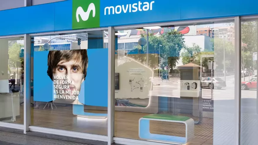 Tienda de la red de Movistar en el mercado español.