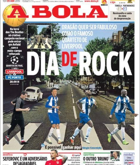 Portada A BOLA martes 9 de abril de 2019