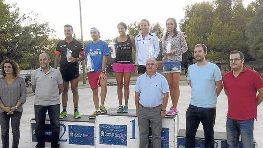 Podio absoluto, masculino y femenino.