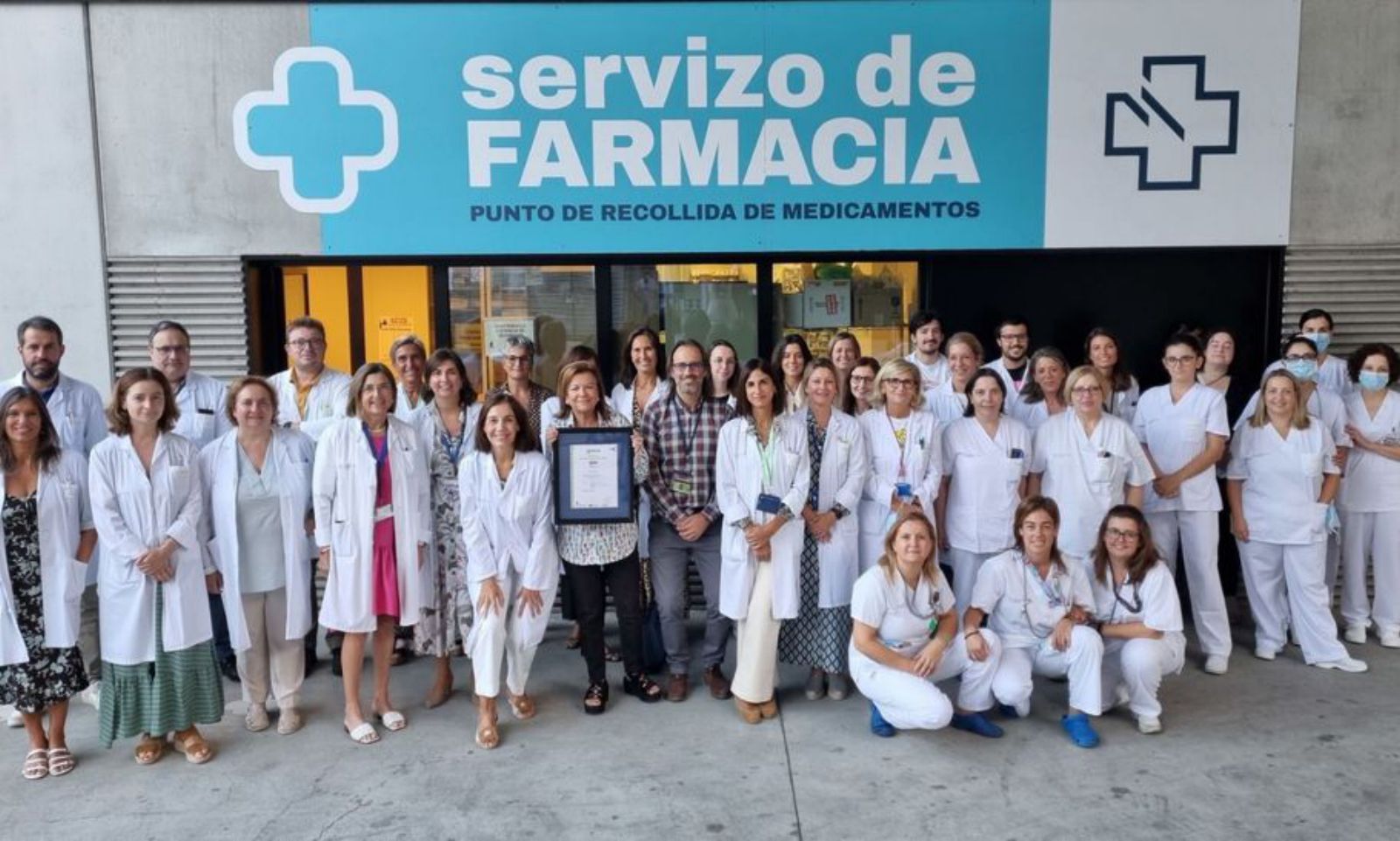 Profesionales que integran el servicio de Farmacia del área