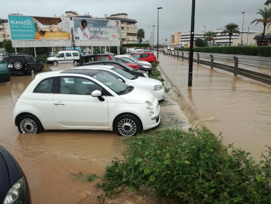 El temporal descarga sobre Ibiza y Formentera