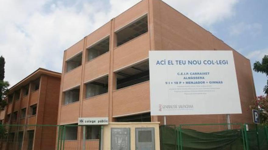 La estructura del nuevo colegio de Almàssera, Carraixet.