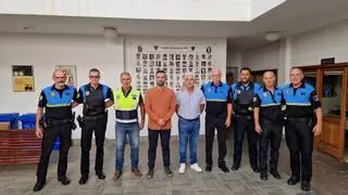La Policía Local de Telde despide con honores a Manuel Hernández (Manolín) por su jubilación