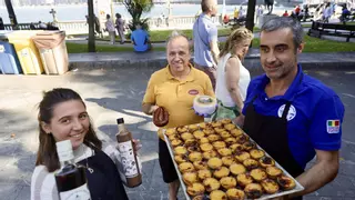 Vinho verde, pastéis de nata, licor de guinda... la gastronomía portuguesa pone en marcha el Festival Arcu Atlánticu de Gijón