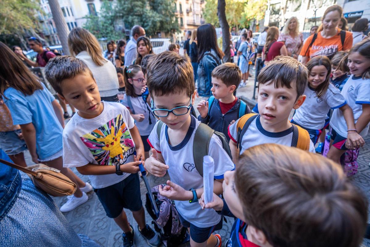 Vuelta al cole en la Escola Pia Sant Miquel de Barcelona