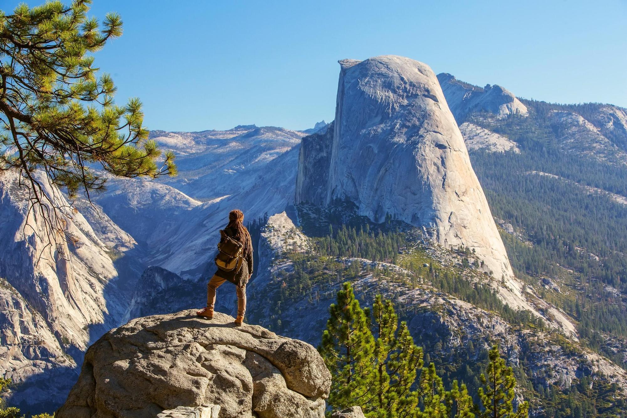 La increíble vista desde lo alto del Parque Nacional de Yosemite en California
