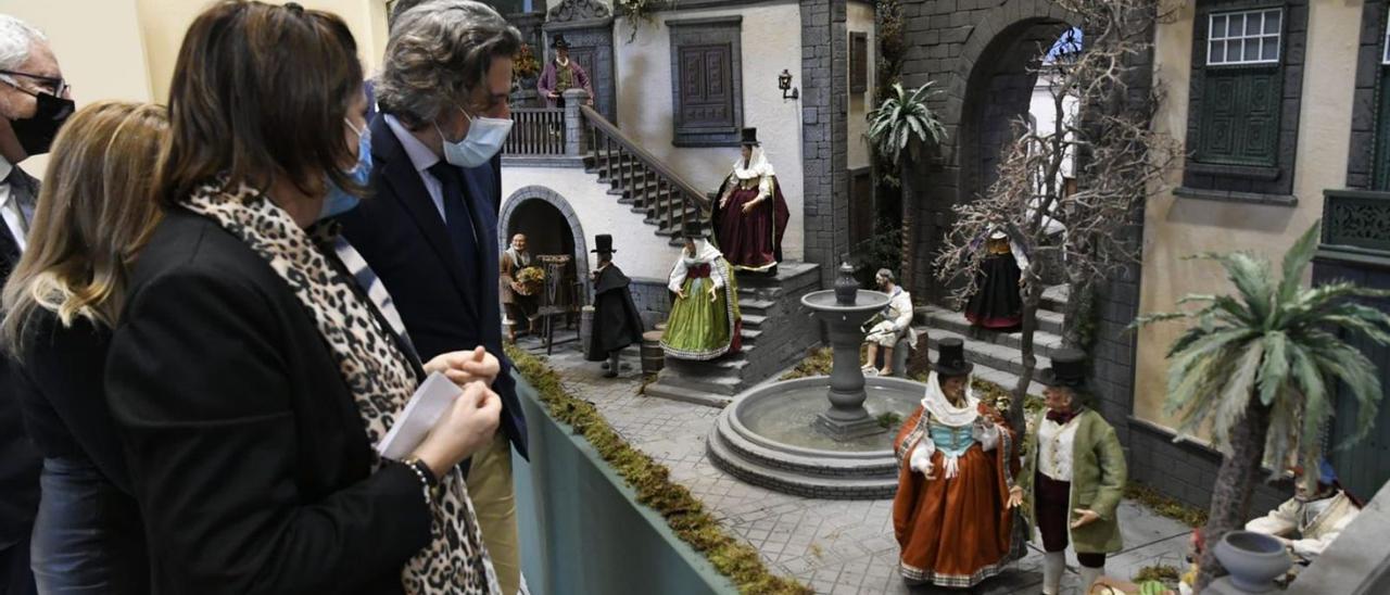 El Parlamento de Canarias dedica su tradicional belén a La Palma.