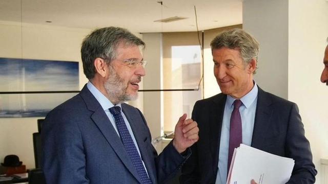 Alberto Nadal y Alberto Núñez Feijóo (PP) en una imagen de archivo.