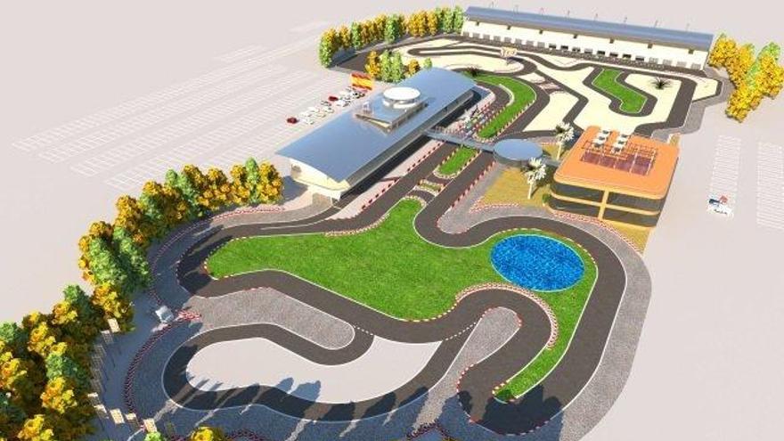 Diseño de Sun Kart, el circuito que se quiere construir en Málaga.