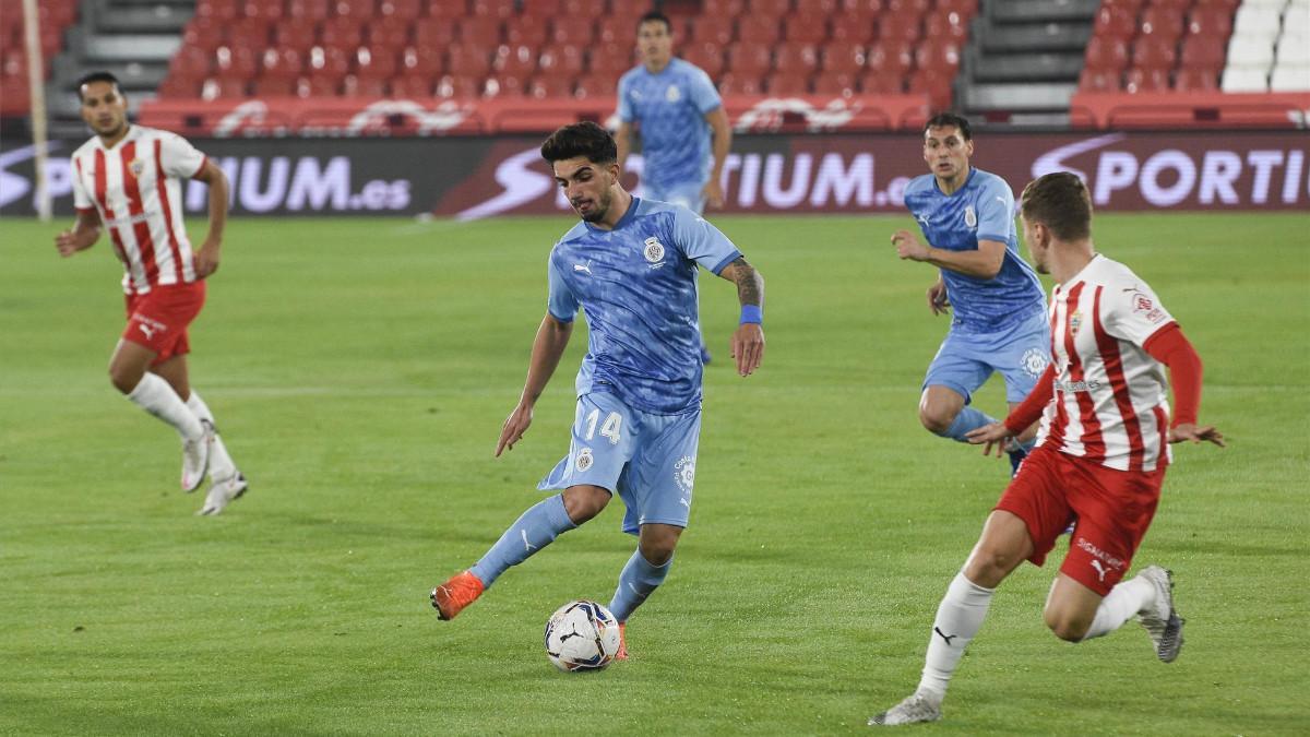 Imagen del encuentro de la primera vuelta entre Girona y Almería