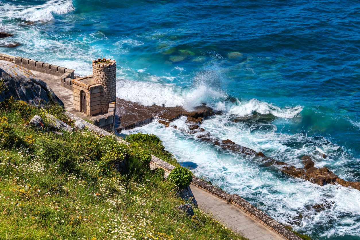 Imagen del paseo marítimo de Monte Boi.