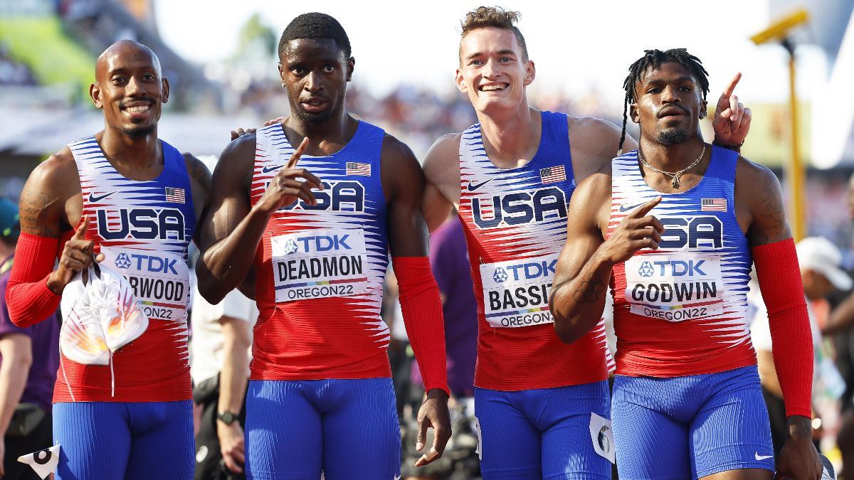 Estados Unidos apunta al oro en el 4x400 masculino