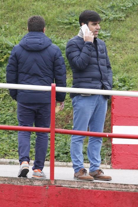 Rubi dirige su primer entrenamiento como técnico del Sporting