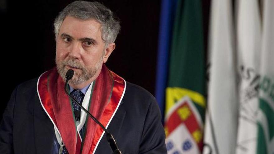 Paul Krugman, en Lisboa, donde recibió un doctorado honoris causa.