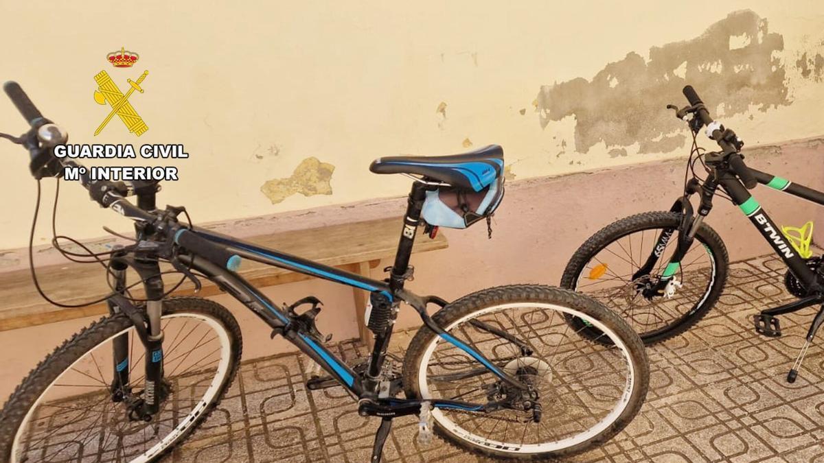 Bicicletas recuperadas en el marco de la operación
