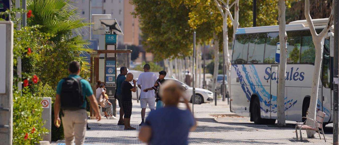 Un autobús público de Ibiza.
