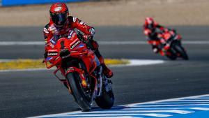 El piloto italiano Pecco Bagnaia (Ducati) ha liderado el primer día de entrenamientos del Gran Premio de España en Jerez