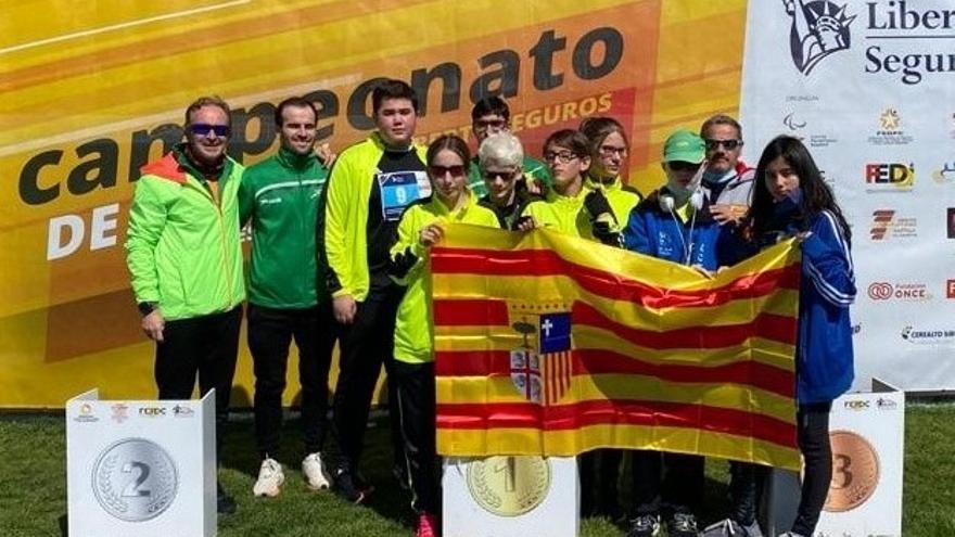 Aragón logra doce medallas en el Nacional de atletismo adaptado