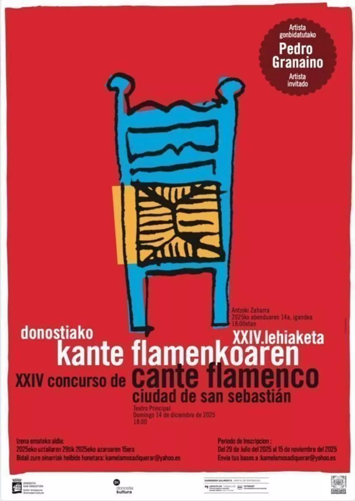 El cantaor mallorquín Jorge de la Zagala, finalista del Concurso de Cante Flamenco Ciudad de San Sebastián 2025