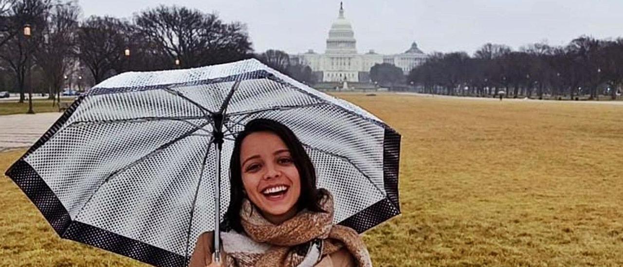 Claudia García González vive y trabaja en Washington desde el pasado mes de marzo.