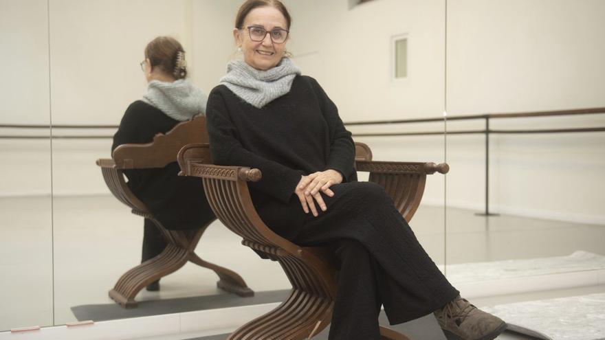 Mercedes Suárez, bailarina y coreógrafa, posa en un estudio de Danza Druida. | Casteleiro