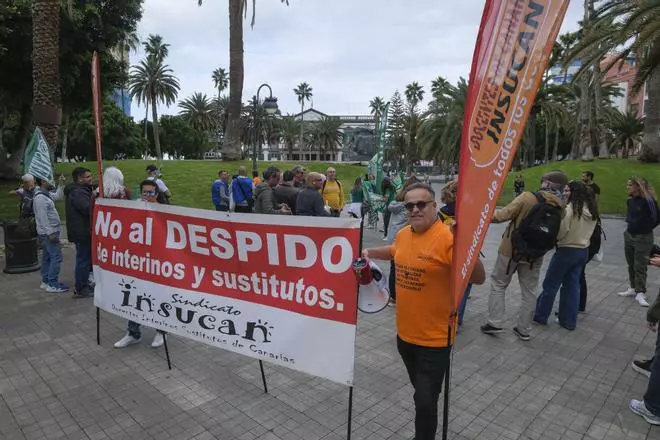 Manifestación por la Estabilización de Docentes Interinos en Canarias
