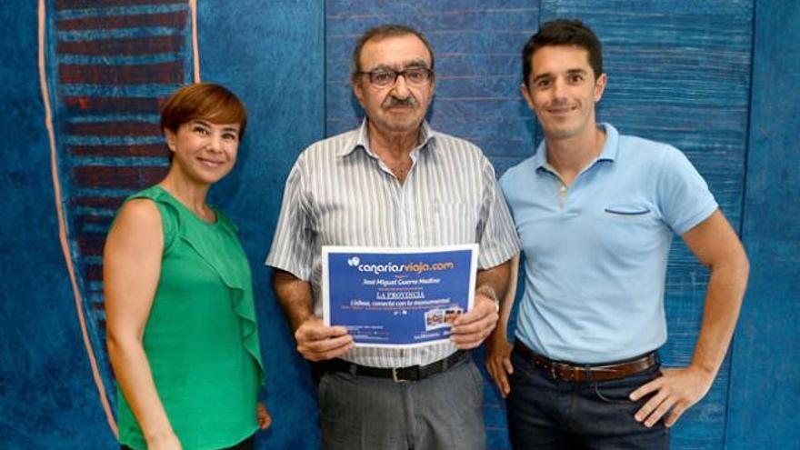 Marianela Hernández, José Miguel Guerra Medina y Luis Sánchez. | santi blanco