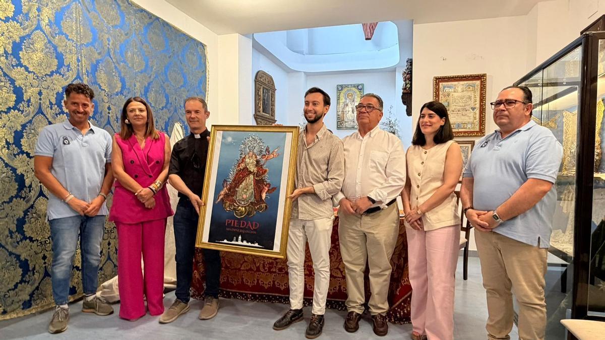 Presentación del cartel oficial de la procesión de Bajada de la Virgen y de su recorrido oficial.
