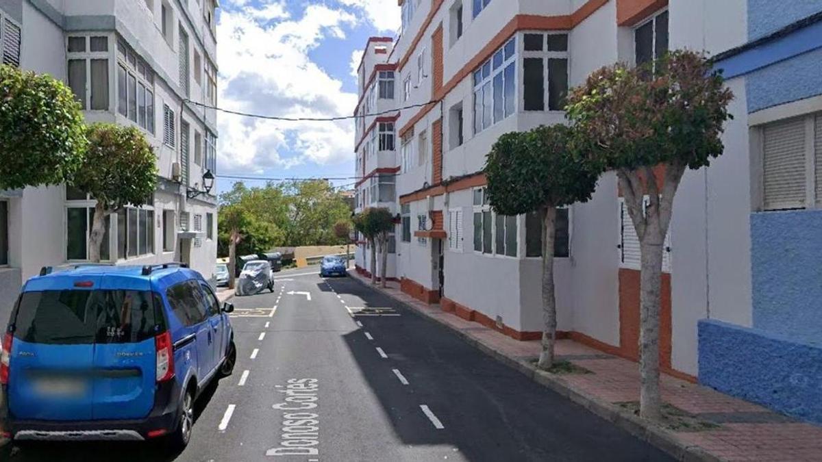 Calle Donoso Cortés en San José de Las Longueras, en Telde