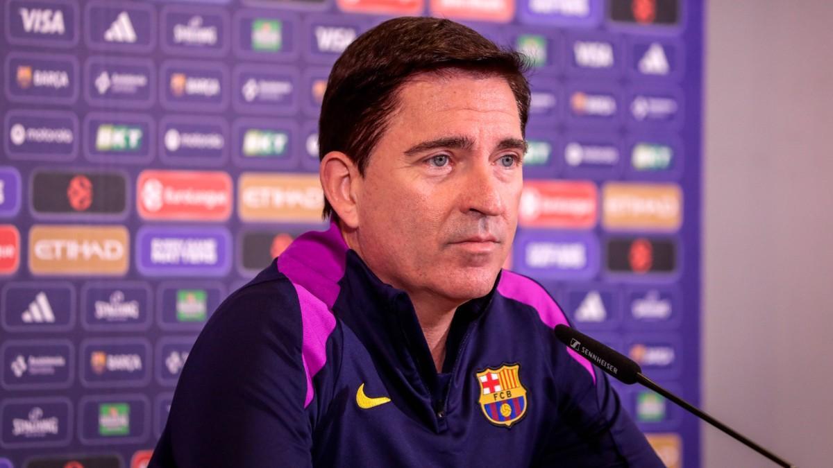 Xavi Pascual, en la rueda de prensa previa al duelo contra Partizan