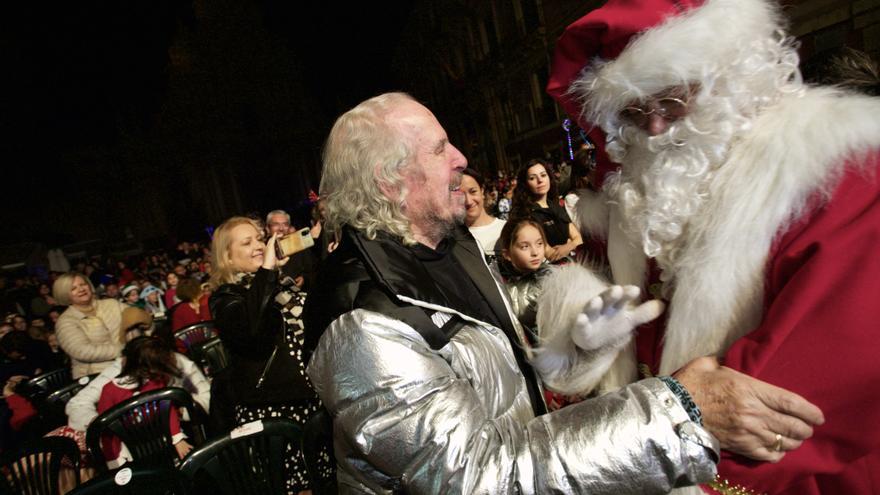 Papá Noel sobrevuela Murcia