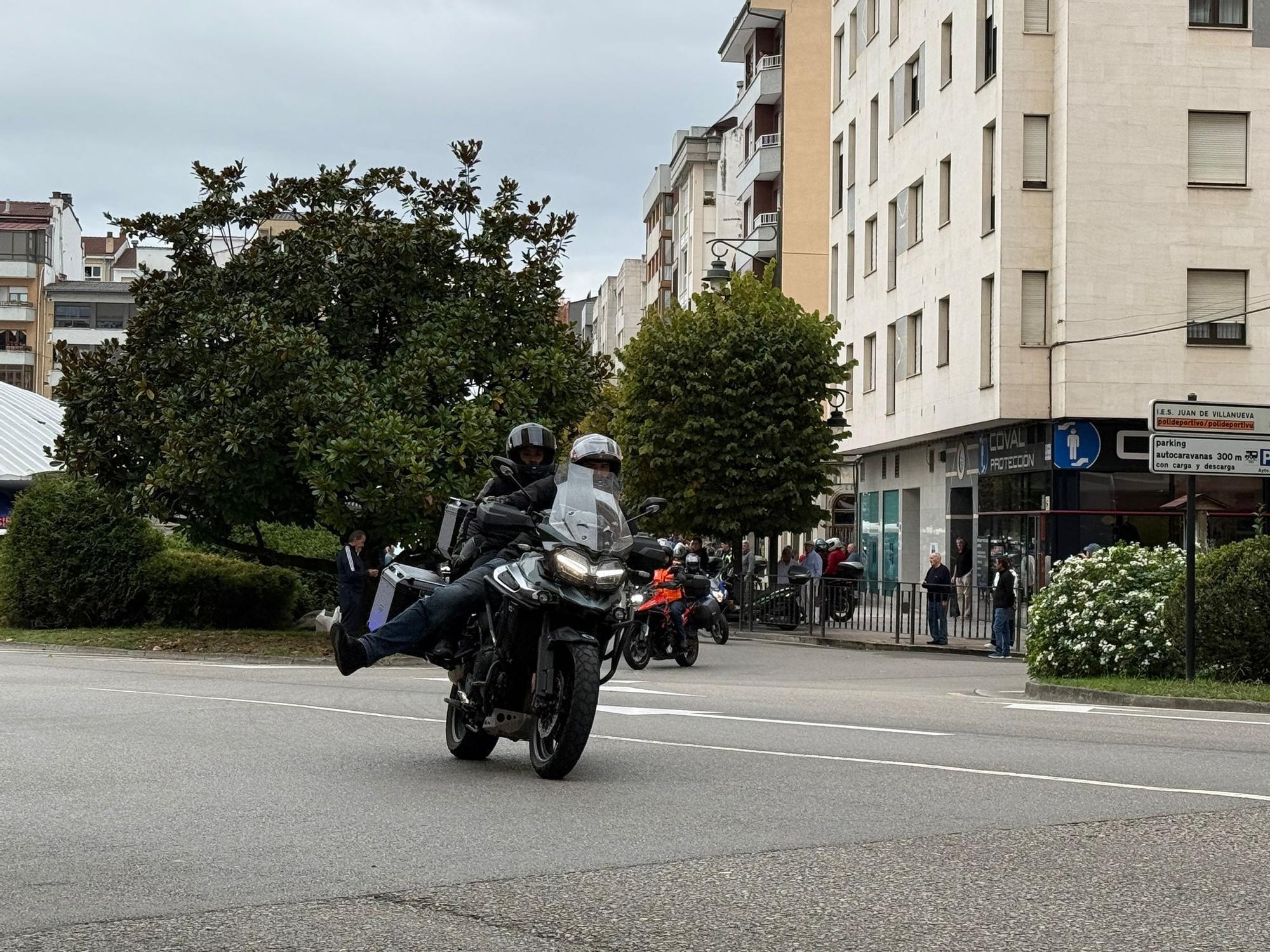 Así fue la primera salida del Motoencuentro Solidario en Siero