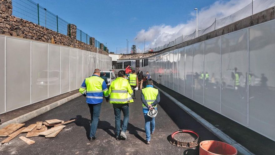 Visita a las obras del desvío de la carretera de La Esperanza (TF-24) a la altura de la rotonda del Padre Anchieta