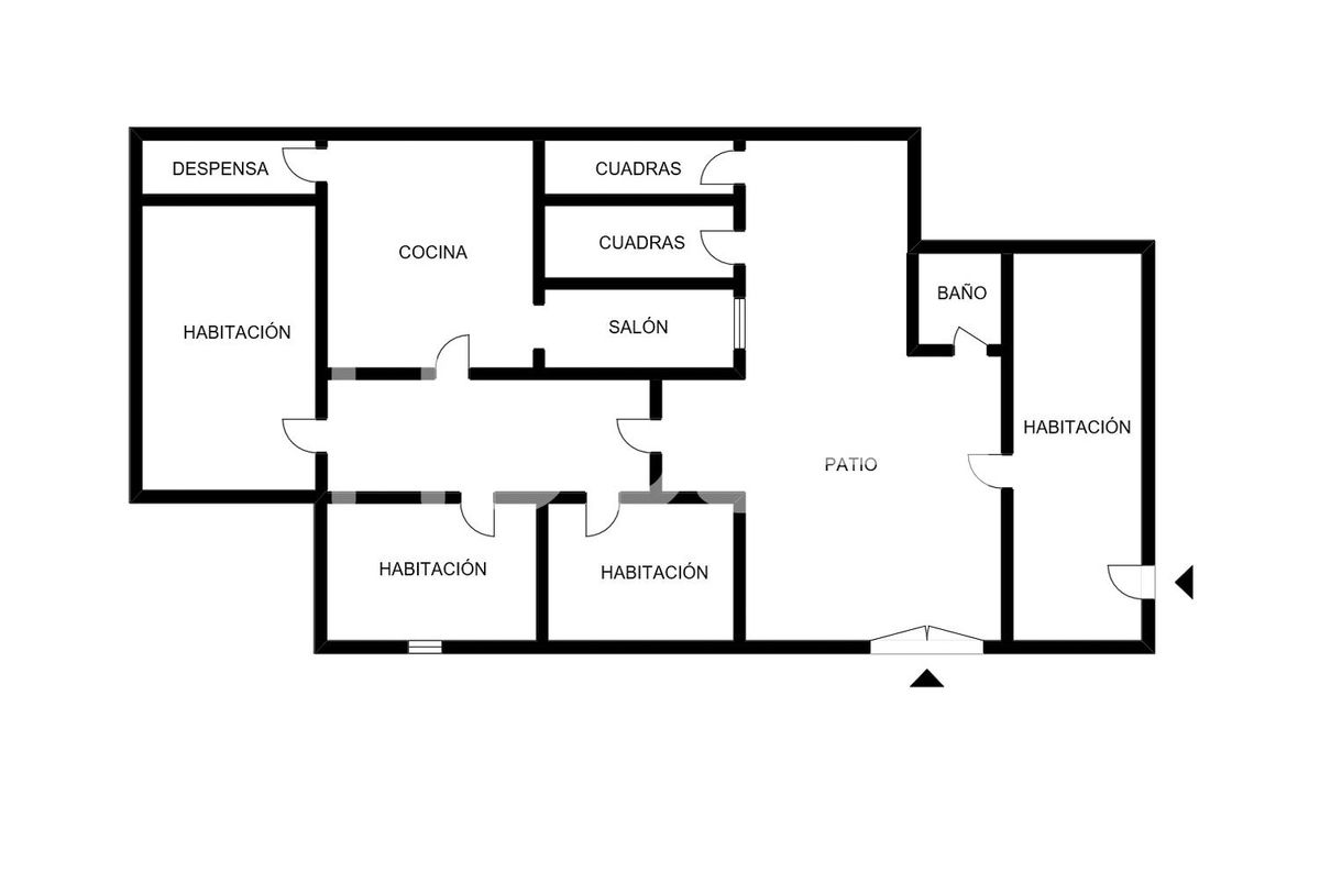 Plano de la vivienda a la venta.