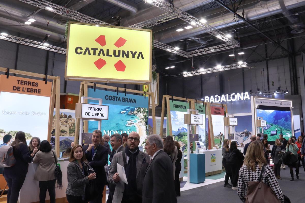 Imatge de l'estand de Catalunya a la fira internacional de turisme Fitur.