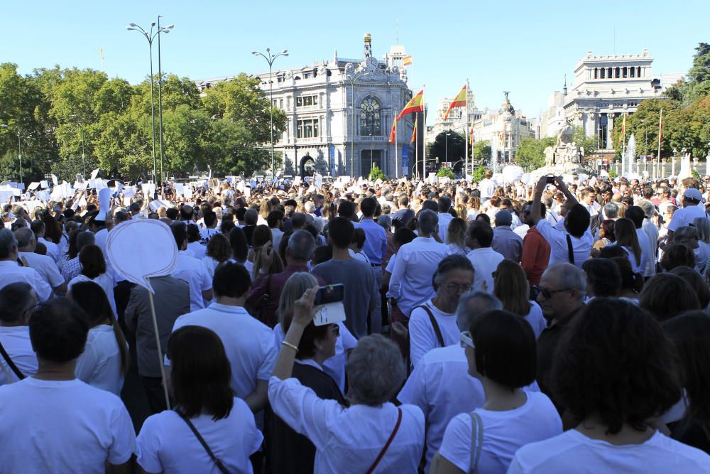 Concentración en Madrid a favor del diálogo