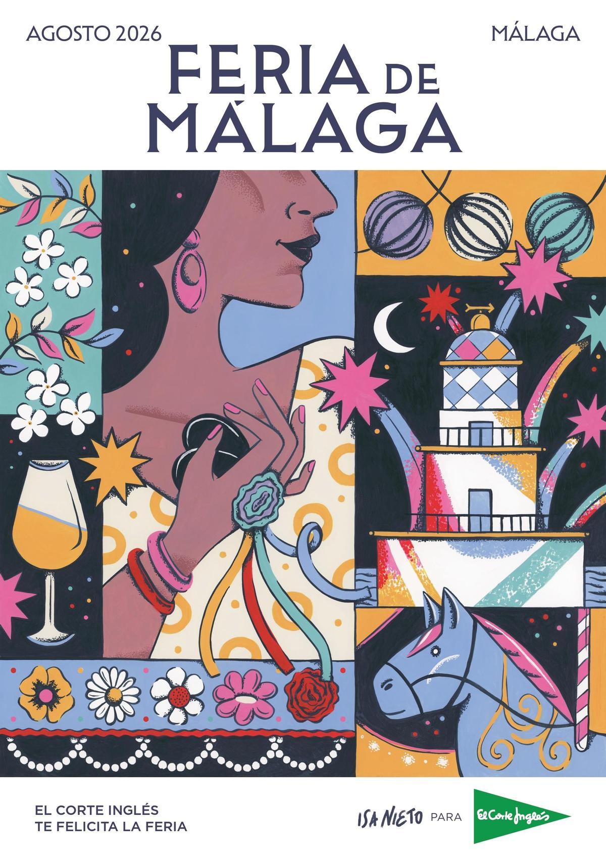 Cartel de la Feria de Málaga del Corte Inglés.