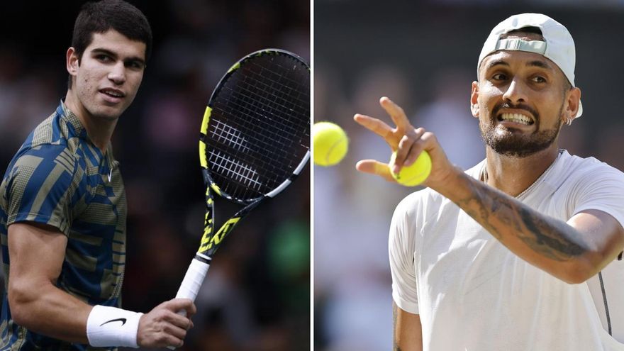 El polémico tenista Nick Kyrgios reta a Carlos Alcaraz a un partido en Murcia