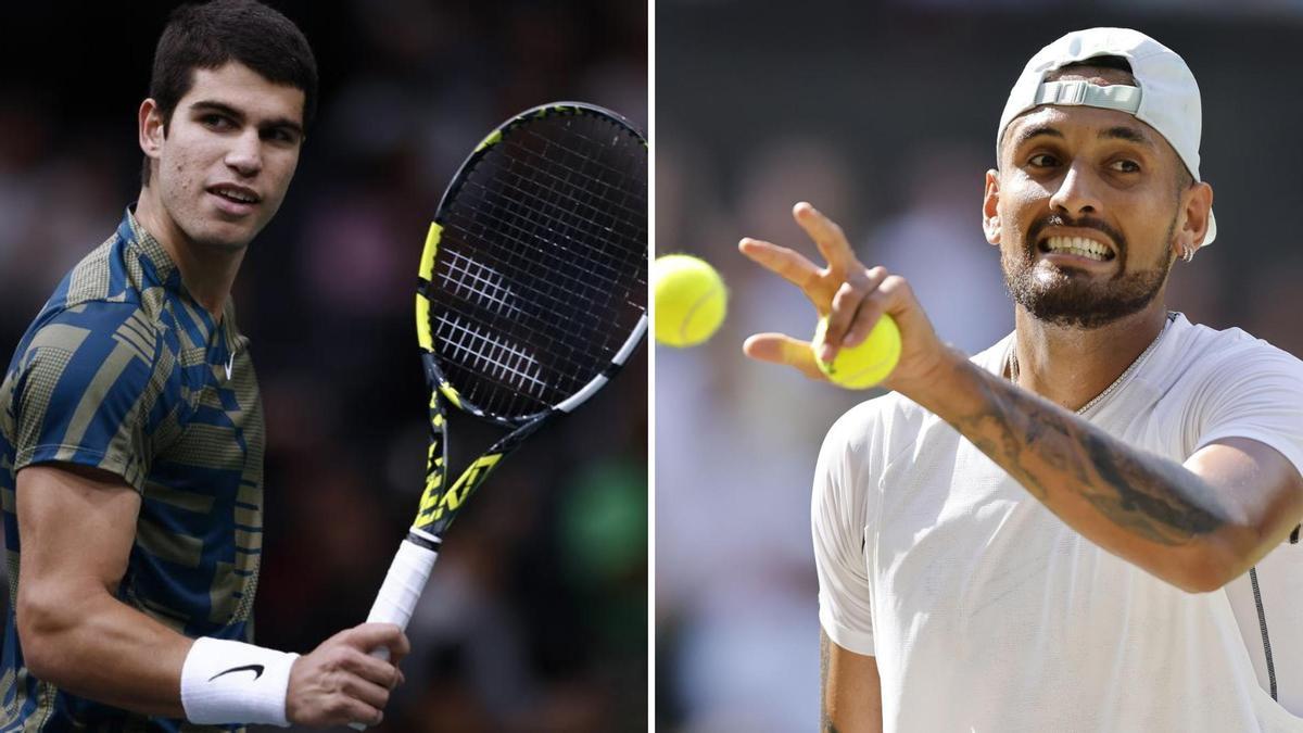 Carlos Alcaraz y Nick Kyrgios