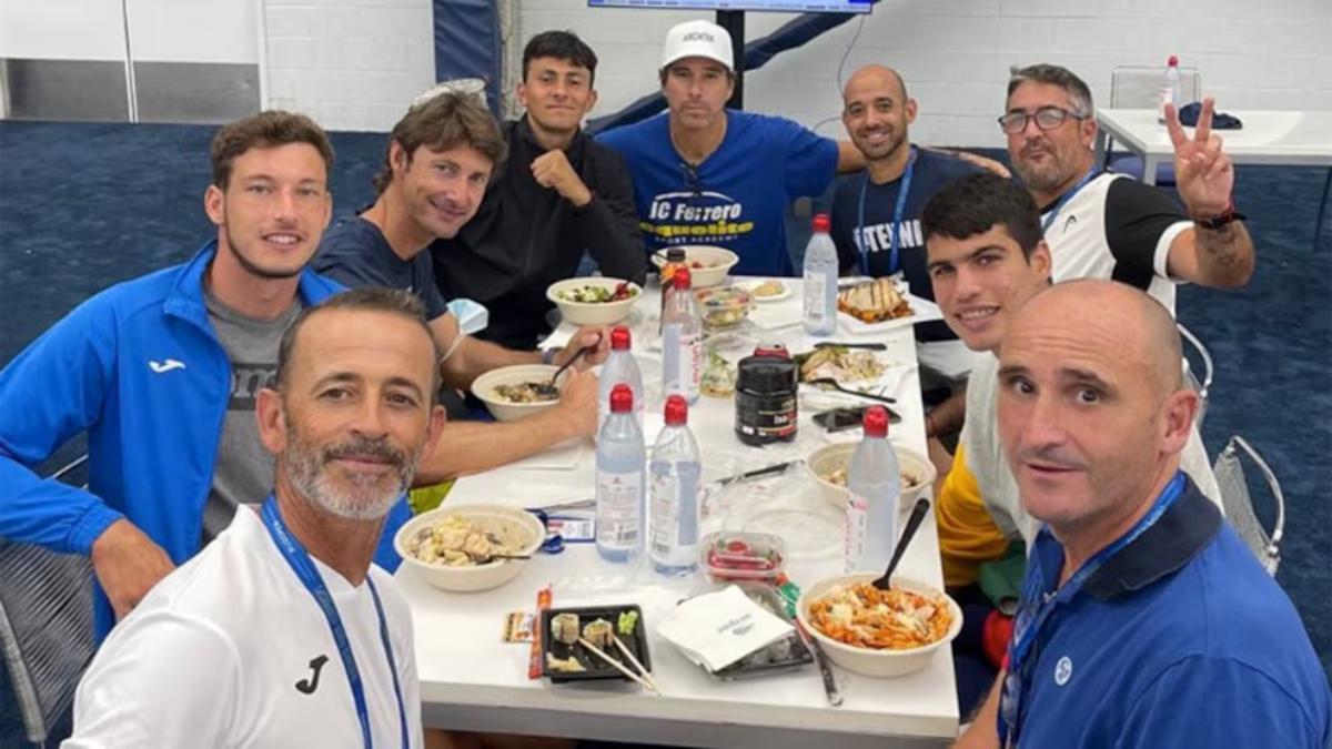 Emilio coincidió con Alcaraz en la Academia