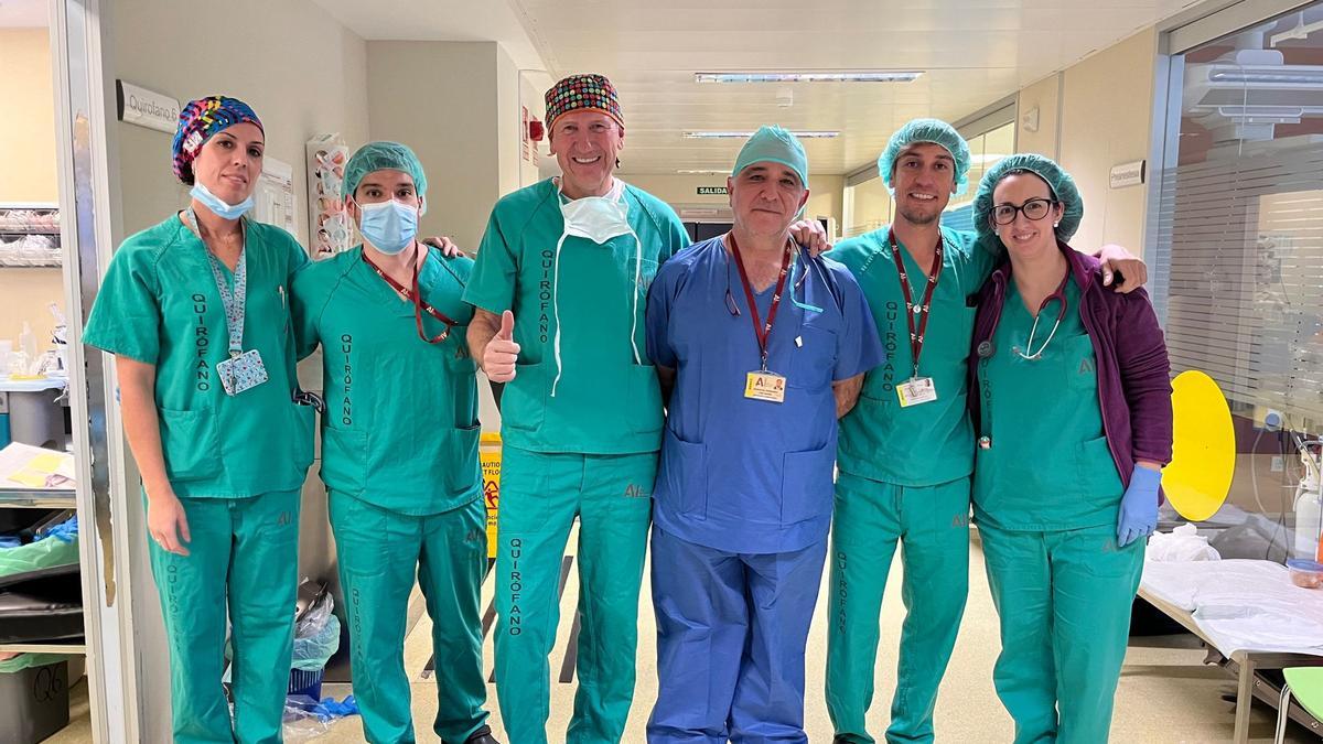 Pilar Tomas, Antonio Garrido, Aníbal Nieto, José R. Rodríguez, Rafael Guijarro y Mª Luz Belando el día de la intervención, en la que también participaron Laura Cánovas y Raquel Oliva.