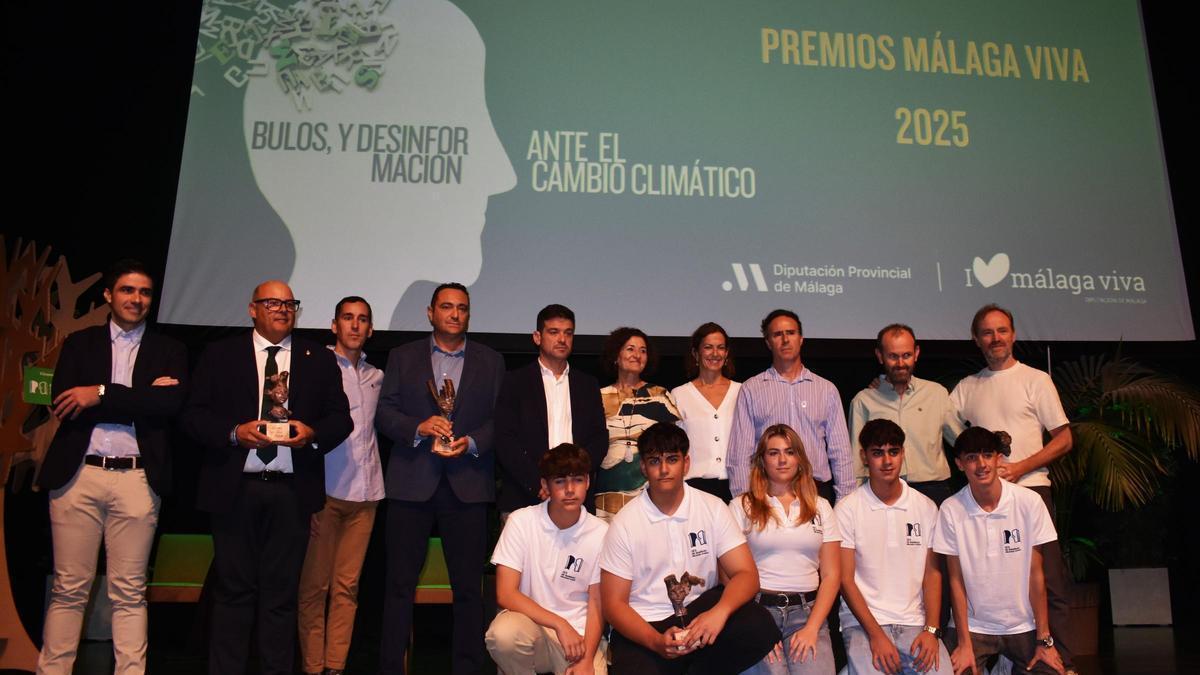 Entrega de los reconocimientos Málaga Viva de la Diputación de Málaga en la edición anterior.