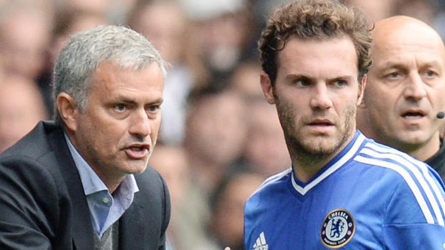 Mourinho y Mata, en la etapa en el Chelsea