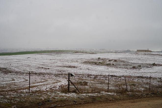 Primera nevada en Los Pedroches y la Subbética, que amanece bajo un manto blanco