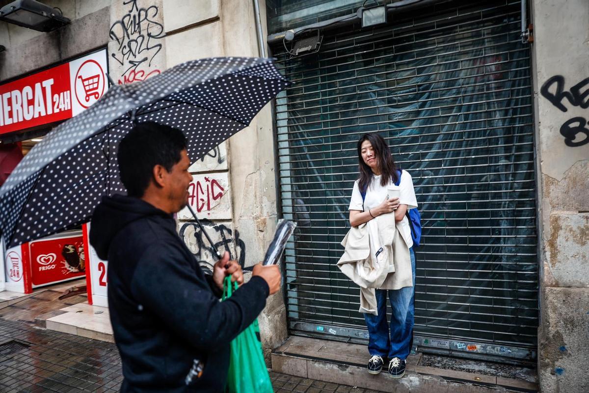 Lluvia en Barcelona