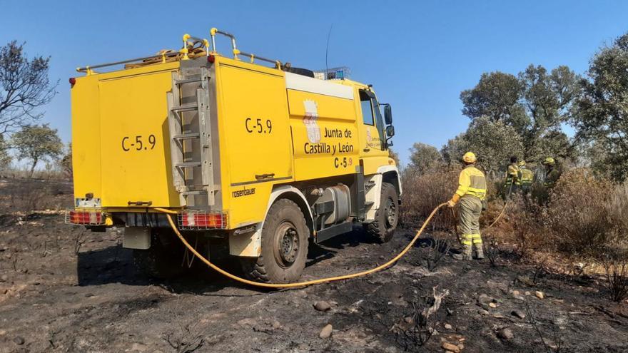 Declarado inactivo el flanco del fuego en Valverde y Tera