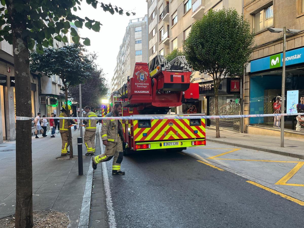 Efectivos de Bomberos de Santiago
