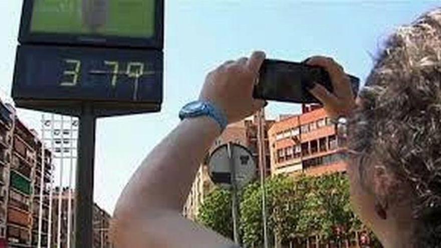 Temperaturas máximas altas en varios puntos de Aragón